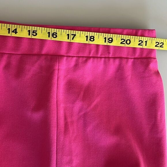 NWOT 1. STATE Pink Stretch Crepe Split Cuff Straight Leg Front Slit Pants 20W - Picture 8 of 13